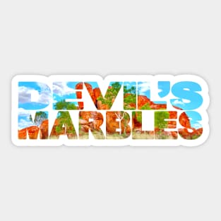 DEVIL'S MARBLES - Northern Territory Australia Day Sticker